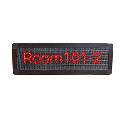 Pantalla LED de Pasillo / Doble Cara / Matriz 128×32 / Indicadores RGB / PoE / SIP / Montaje en Pared - Image 2