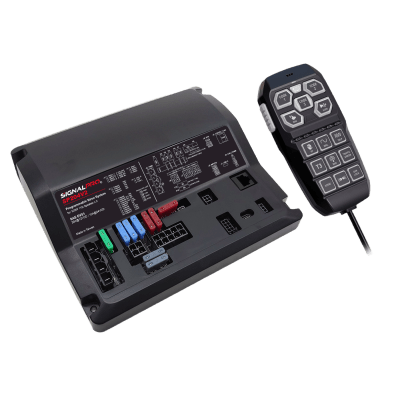 Sirena Vehicular / 200 W / Controlador 15 Botones / 12 Salidas de Relé / Grabación 20 s / Clase D