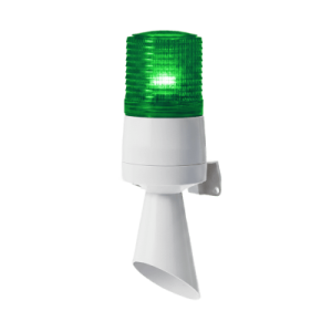 Baliza LED con Zumbador / 60 mm / 95 dB / IP54 / 24 VCD / Fijo e Intermitente / -30°C a +50°C