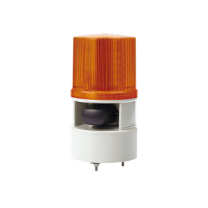 Baliza Indicadora Industrial / LED Ámbar / Sirena 105 dB / 5 Tonos / 4 Patrones / 12-24 VCD / IP Resistente a Vibraciones