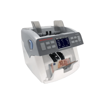 Contadora Valoradora de Billetes / 3 Divisas Simultáneas / Doble CIS + MG + IR + UV / Pantalla Táctil 3.5" / 800 BPM / Lectura de Números de Serie