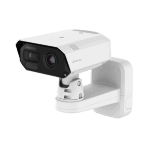 Cámara IP Bullet Térmica Bi-Spectral / Lente Visible 8MP / Térmica 640x480 9.1mm@8FPS / H.265 / IP67 NEMA4X / -20°C a 130°C / 98 pies IR