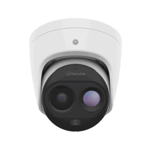 Cámara Térmica Bi-Espectro / Sensor Térmico QVGA / Visible 3 Megapixel / Rango -10°C a 450°C / Detección Temprana de Incendios con AI / IP66/IP67 IK09 / PoE