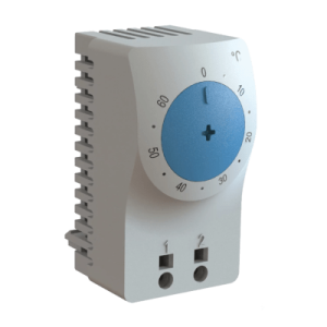 Termostato para Gabinete Eléctrico / Control de Temperatura en °C / Sensor Bimetálico / Riel DIN 35 mm / Terminales AWG 14