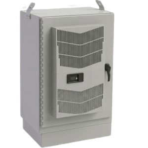 Gabinete para Exterior Tipo 4X de 22 UR / Aluminio Soldado / 1270 x 762 x 508 mm (50 x 30 x 20 in) / Exterior IP66 / Montaje Almohadilla / Aire de Precisión / Gris RAL 7035