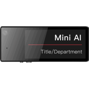 Body Camera en Placa de Identificación / 1600x1200p / Pantalla Tinta Electrónica 2.13 in / 64GB / Wi-Fi / 12h Grabación / 81x32.4x9 mm / 52g