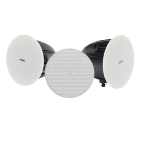 Kit de Voceo IP / Altavoz Principal PoE + 2 Bocinas Secundarias / 10 Watts / Bluetooth / Hik-Connect / 24 VCD o PoE 802.3at