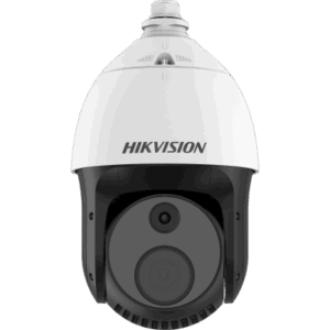 Cámara PTZ Térmica Dual / Sensor Térmico 256 x 192 / Canal Óptico 4 Megapixel / Zoom Óptico 32X / IR 100 m (328.1 ft) / Detección de Incendios / IP66 / Hi-PoE