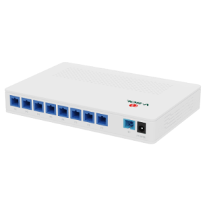 Splitter Activo 1x8 para Alimentación de 8 Dispositivos POF, puertos SC/UPC
