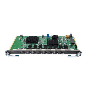 Placa de Servicio / 8 Puertos Combo XGSPON&GPON / 100 Gbit/s Forwarding / Split 1:256 XGSPON / Split 1:128 GPON / 20 Km / 65.6 ft / Hot Swap