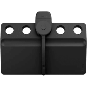 Organizador de Brazo de Micrófono / Kit de 2 Piezas / Polímero Reforzado / Color Negro Mate / Compatible con Jabra Perform 75