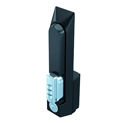 Chapa de Seguridad para Gabinete / Combinación de 3 Dígitos / Control Llave Maestra / Acero Texturizado Negro / 7.50 x 1.38 x 2.50 in