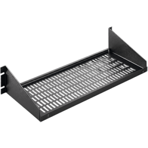 Charola para Rack 19" / Capacidad 34 kg / Base Ventilada / 2 UR / 482x381x95 mm / 15.8x12.5x3.7 in