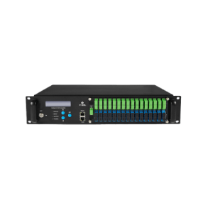 Amplificador Óptico EYDFA / 32 Puertos / 1550 nm / Salida 22 dBm / GPON EPON XGS-PON / Gestión SNMP y Web